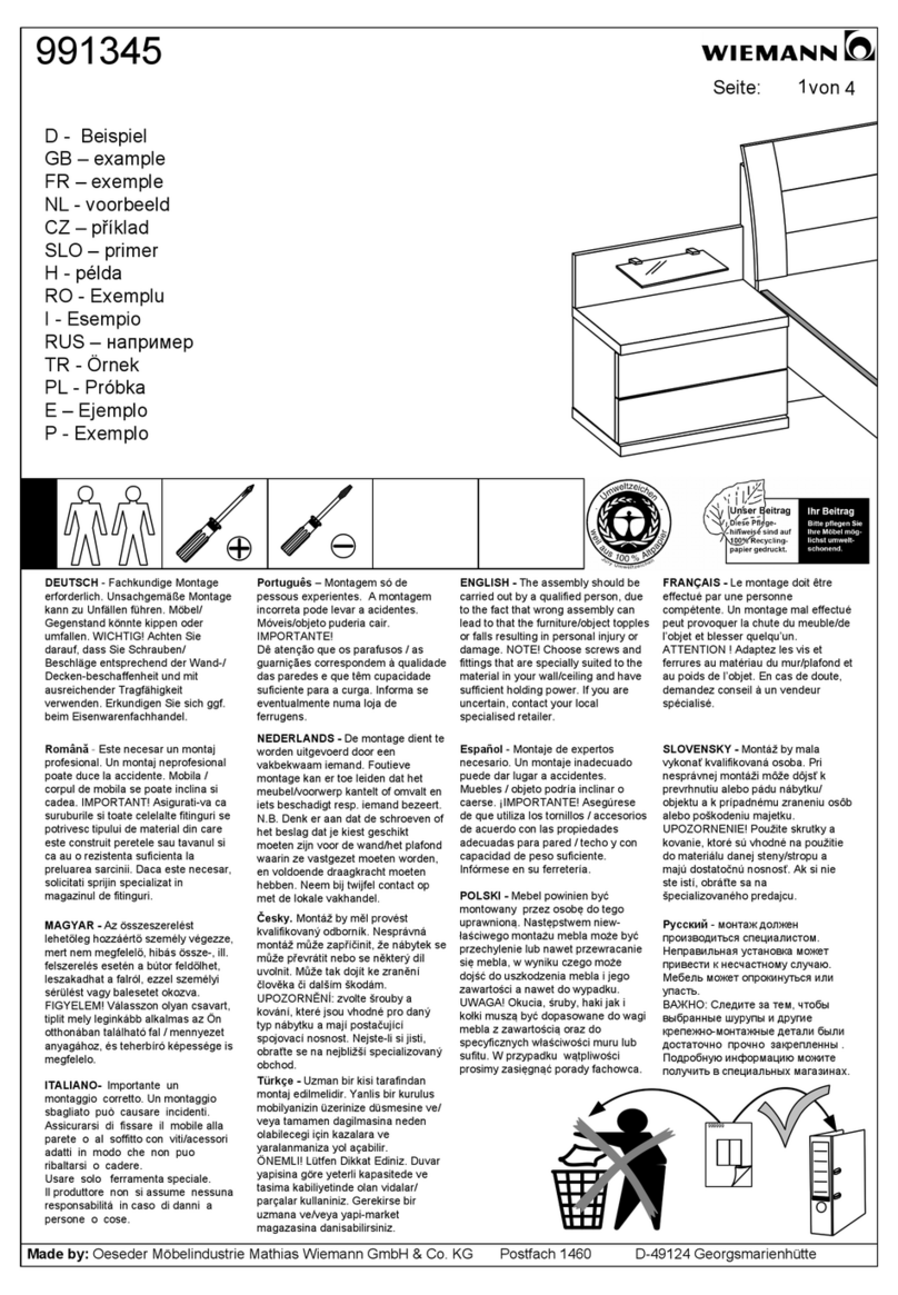 WIEMANN 991345 manual