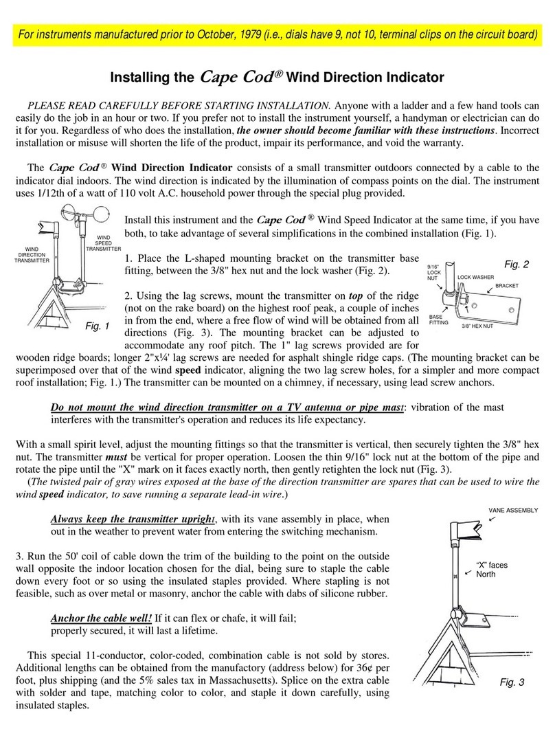 cape cod Wind Direction Indicator instructions