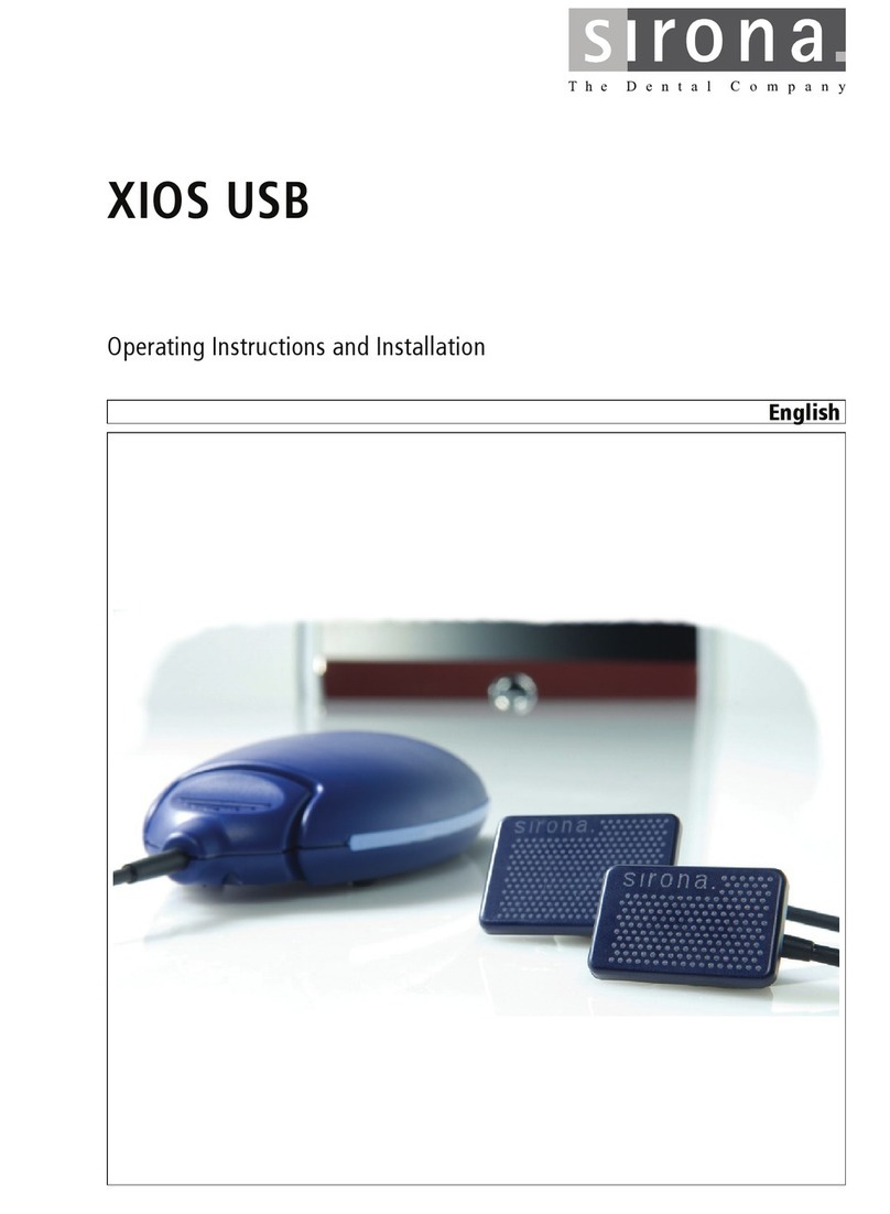 Sirona XIOS Operating instructions Sirona XIOS Operating instructions