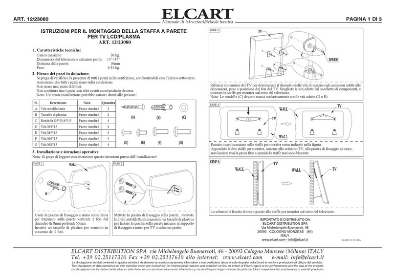 ELCART 12/23080 instruction manual