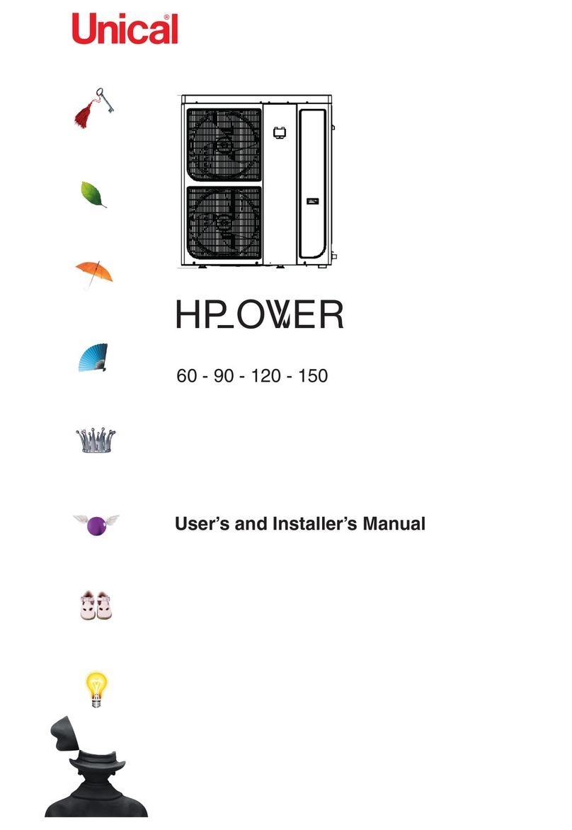 Unical HP OWER 60 User's and installer's manual