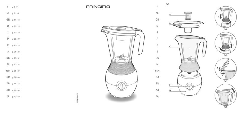 Moulinex Principio User manual
