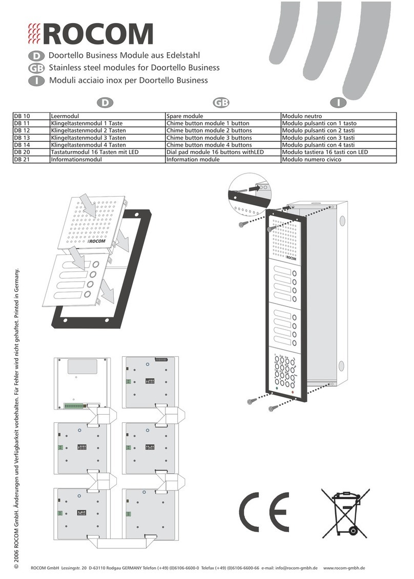 Rocom Doortello Business DB 10 User manual