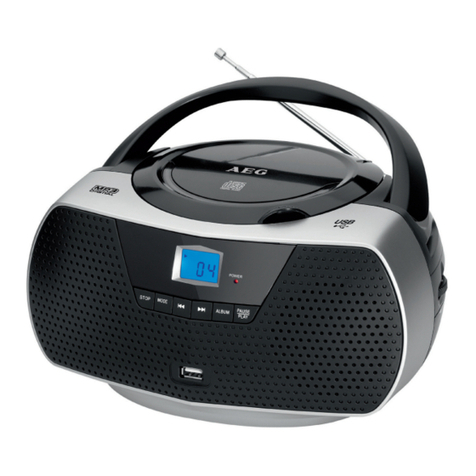 AEG SR 4362 CD/MP3 User manual