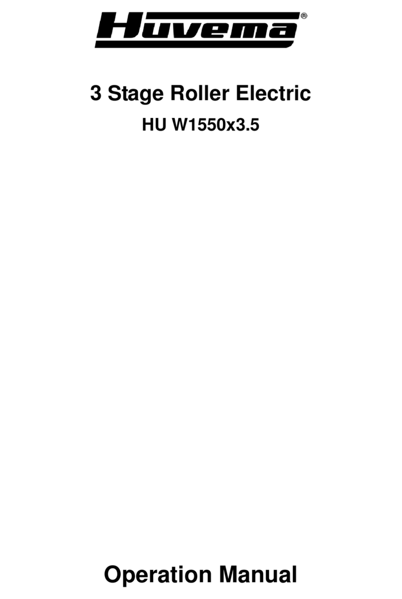 Huvema HU W1550x3.5 Operation manual