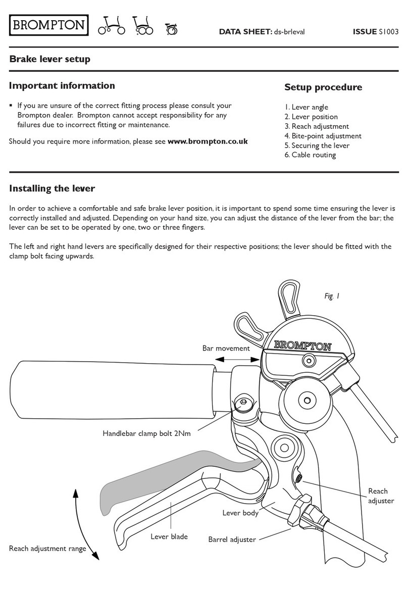 Brompton S1003 quick start guide