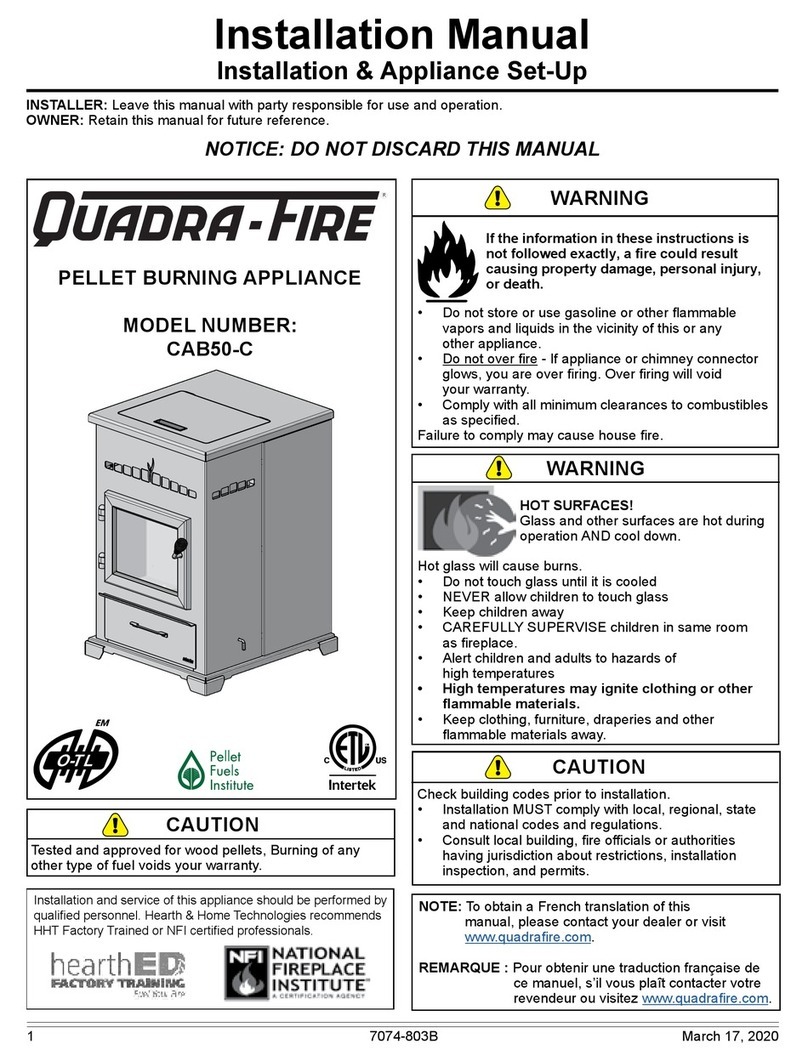 Hearth and Home Technologies Quadra-Fire CAB50-C installation manual