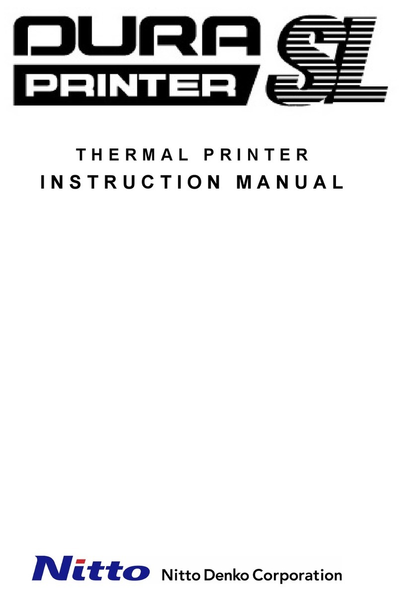 Nitto DURA PRINTER SL instruction manual