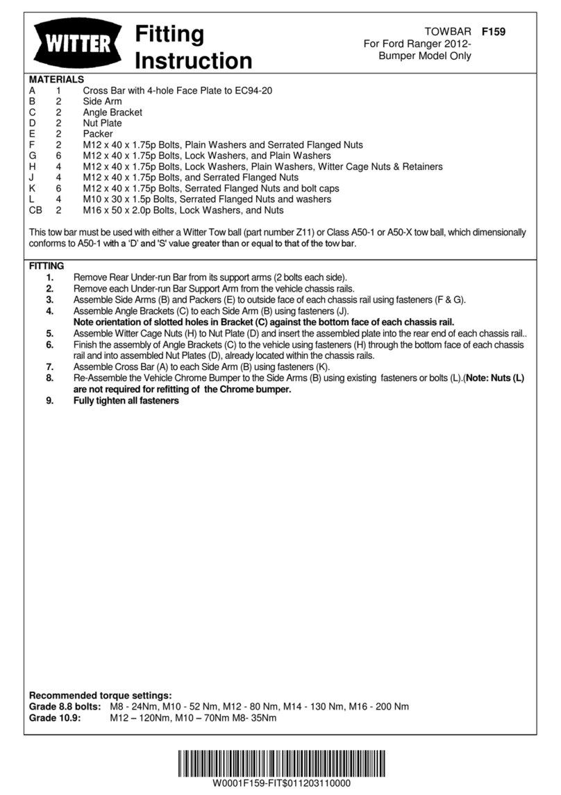 Witter F159 Install guide