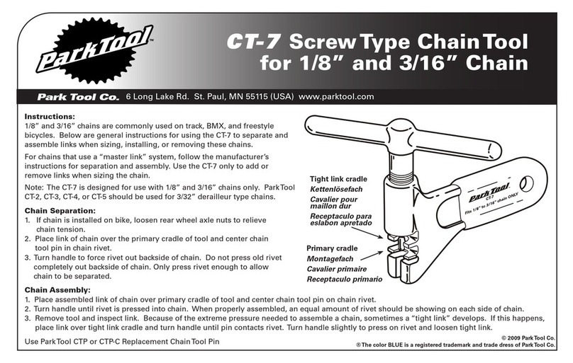 parktool CT-7 User manual