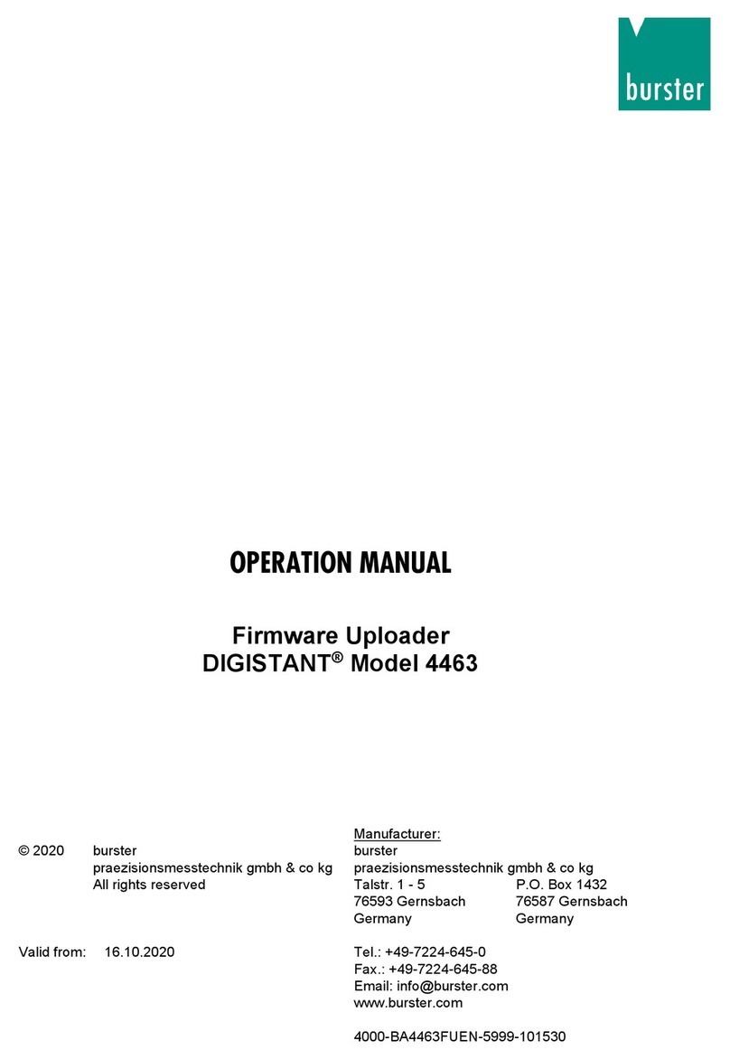 Burster DIGISTANT 4463 User manual