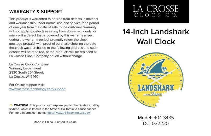 La Crosse 404-3435 manual