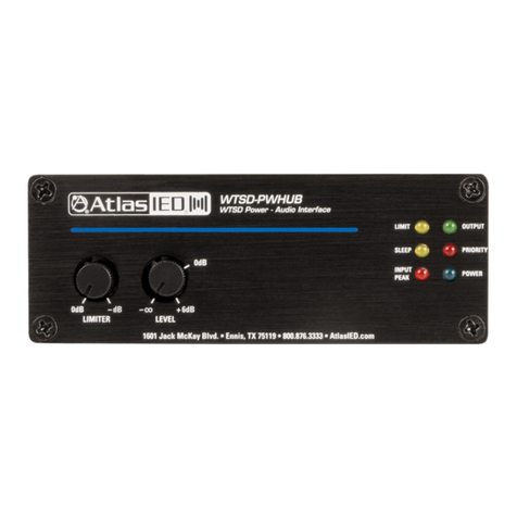 Atlas IED WTSD-PWHUB owner's manual
