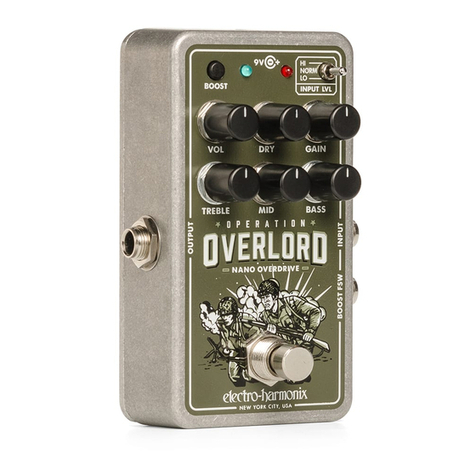 Electro-Harmonix NANO OPERATION OVERLORD User manual