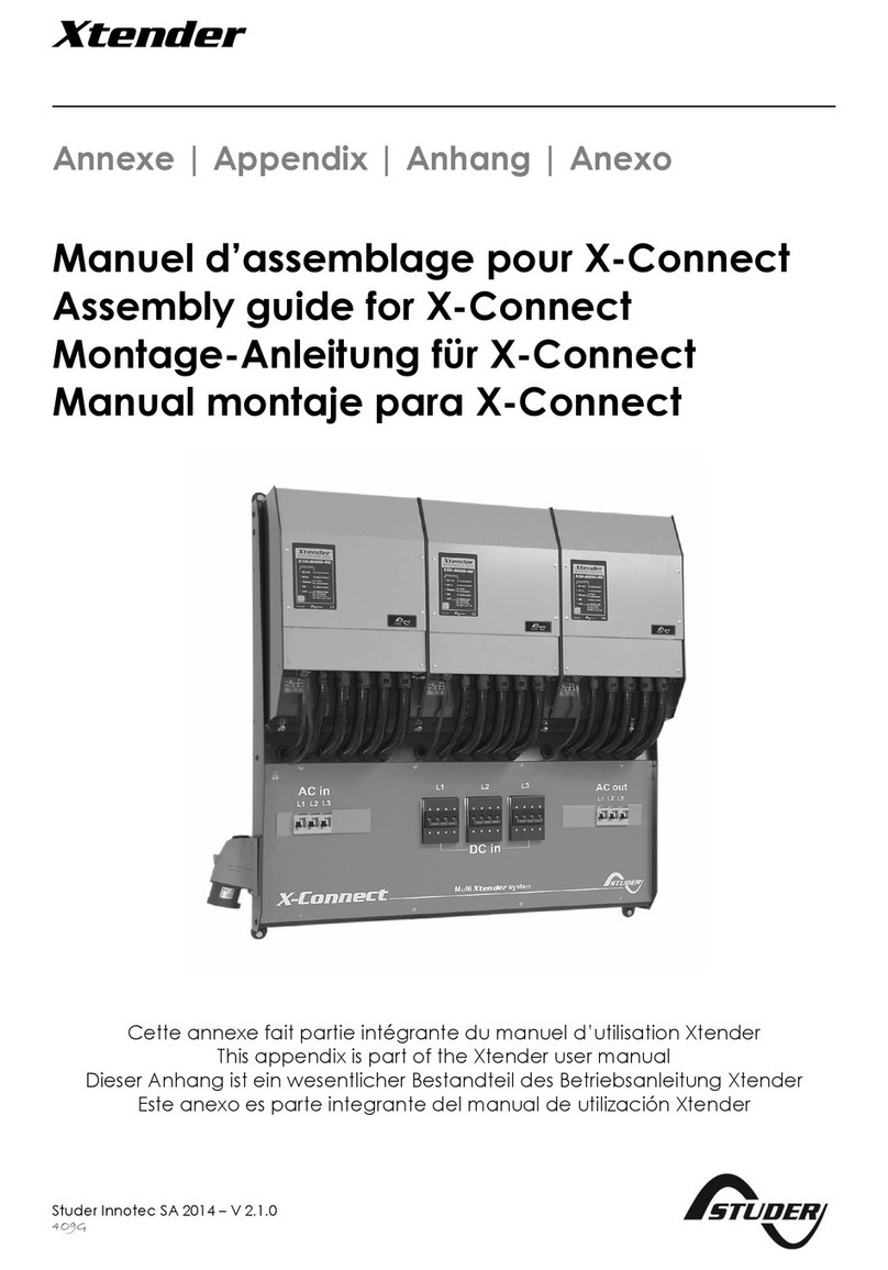 Studer X-Connect User manual