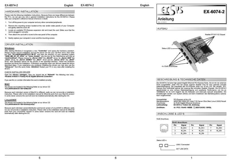 Exsys EX-6074-2 manual