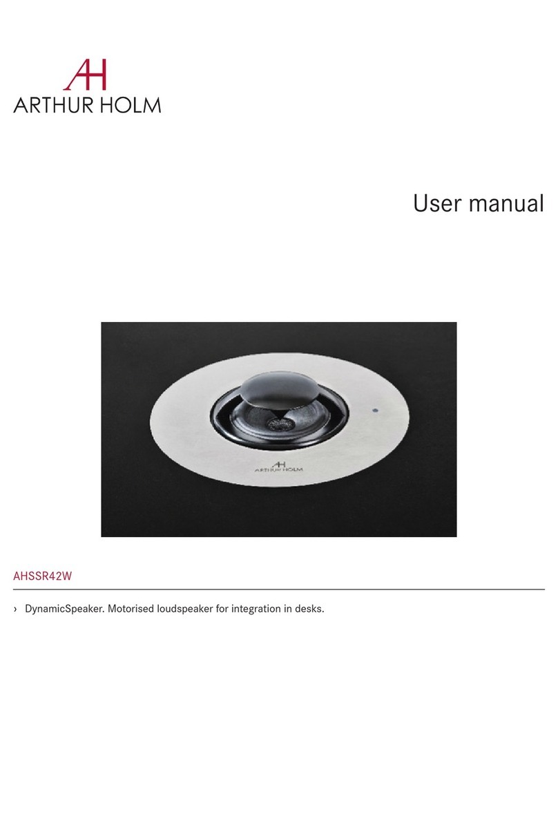 ARTHUR HOLM AHSSR42W user manual