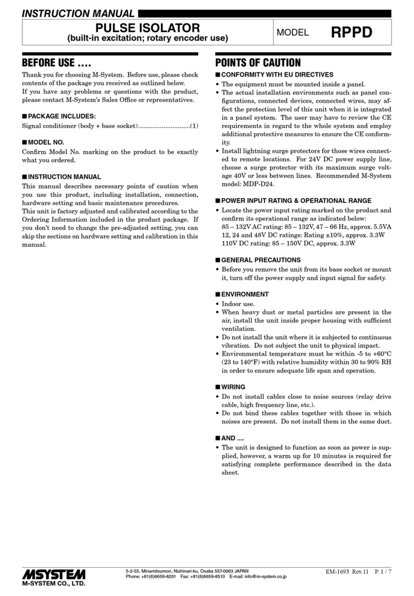 M-system RPPD User manual