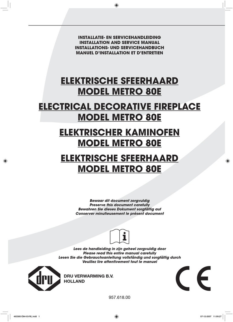 Dru Metro 80E Installation and service manual
