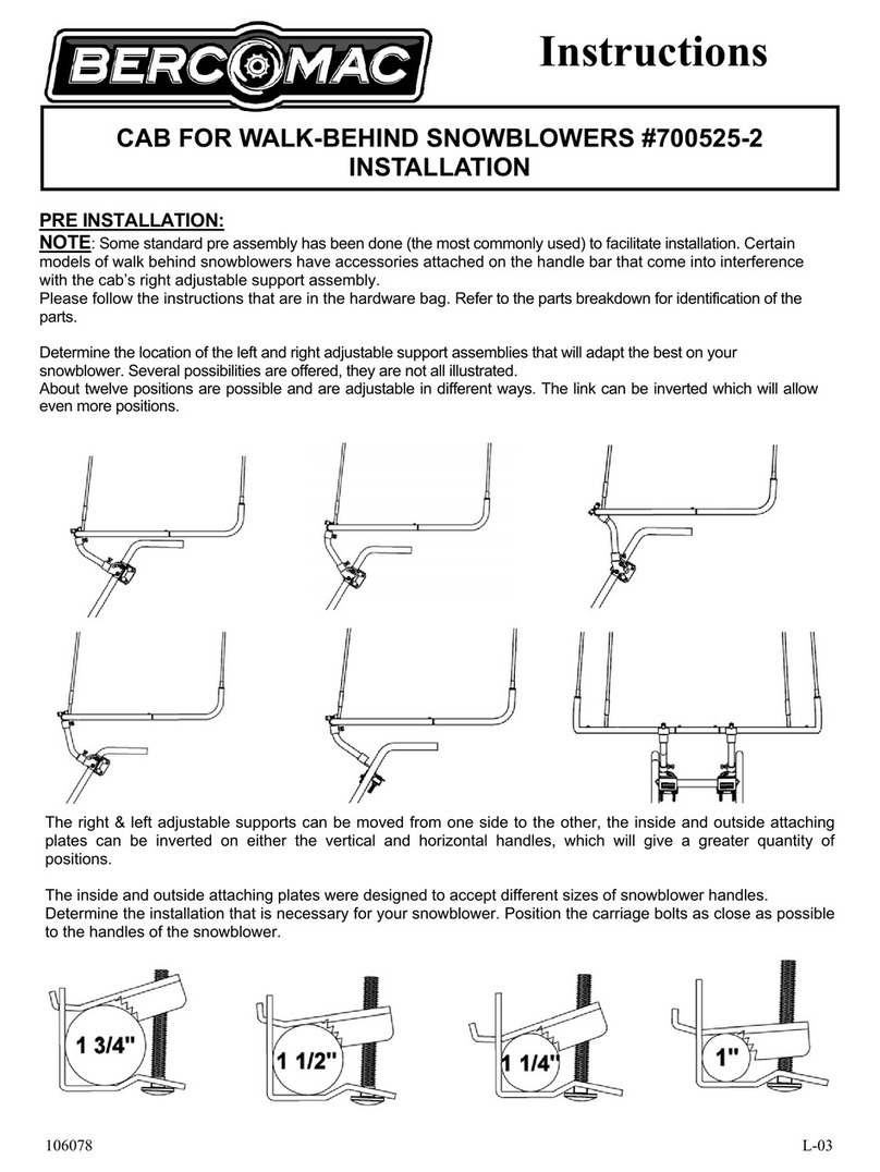 Bercomac 700525-2 User manual