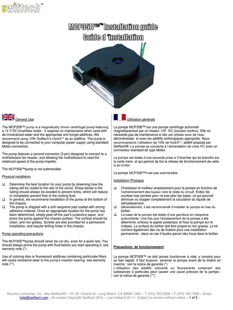 swiftech MCP35B User manual