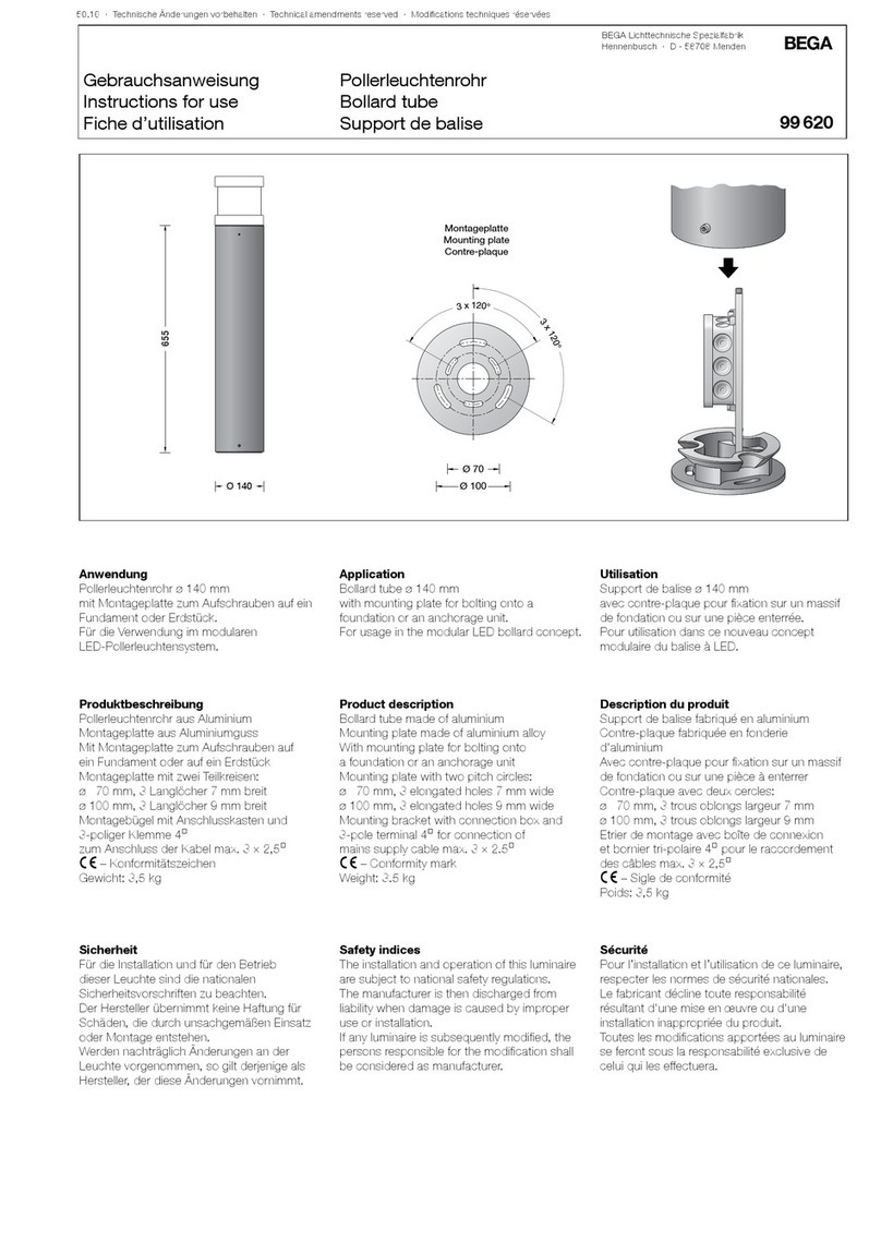 BEGA 99 620 Instructions for use