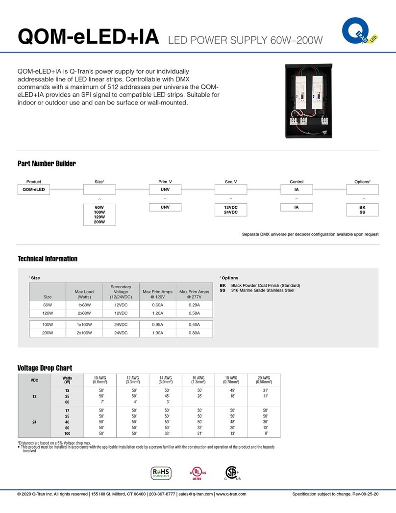 qtran QOM-eLED+IA quick start guide