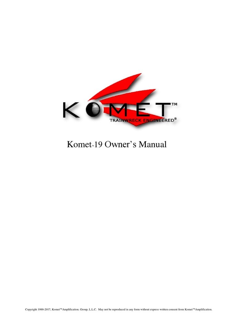 Komet 19 User manual
