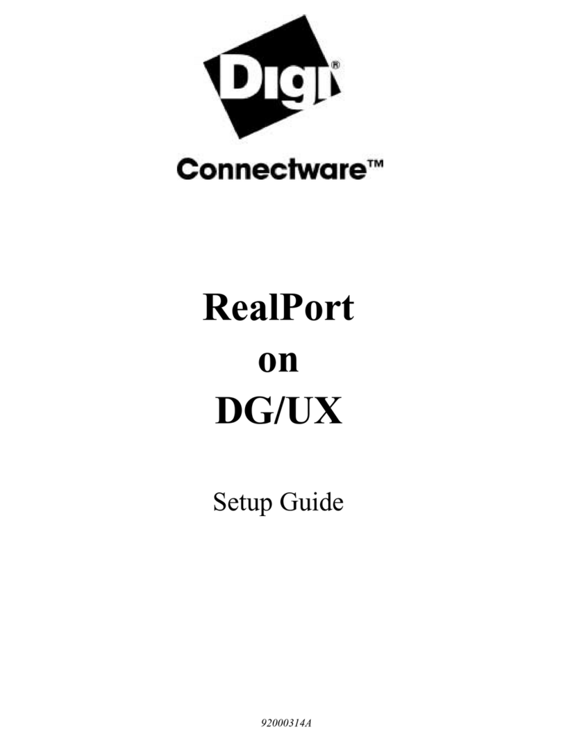 Digi Connectware RealPort User manual