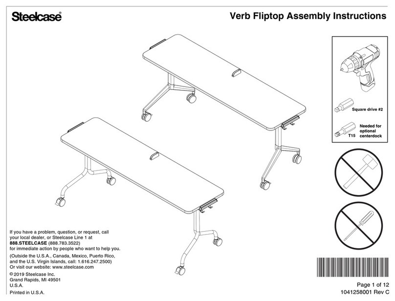 Steelcase Verb Fliptop Assembly instructions Steelcase Verb Fliptop Assembly instructions
