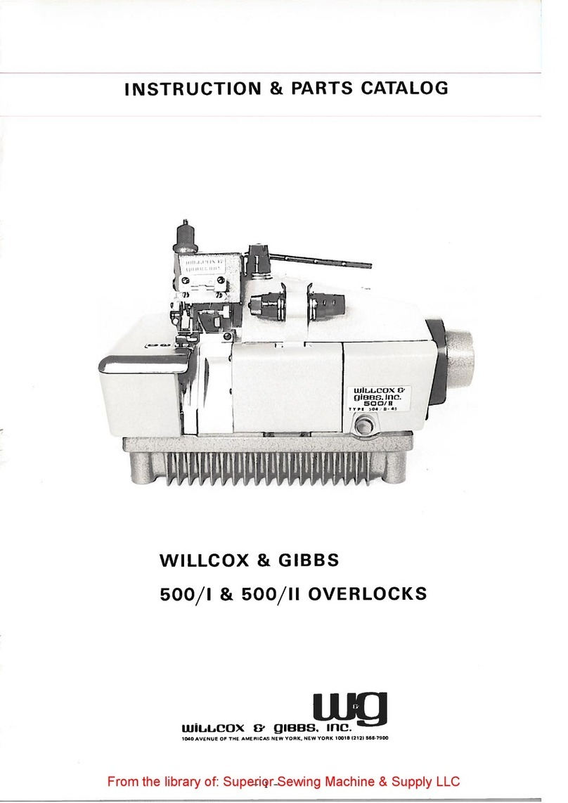 Willcox & Gibbs 500/I Instruction Manual