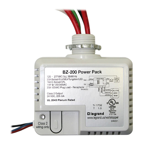 LEGRAND Wattstopper BZ-2 Series installation instructions