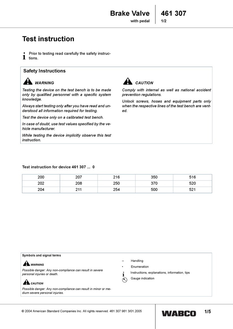 WABCO 461 307 User manual