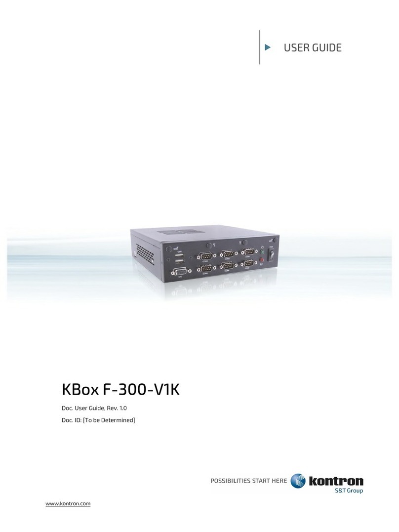 Kontron KBox F-300-V1K User manual