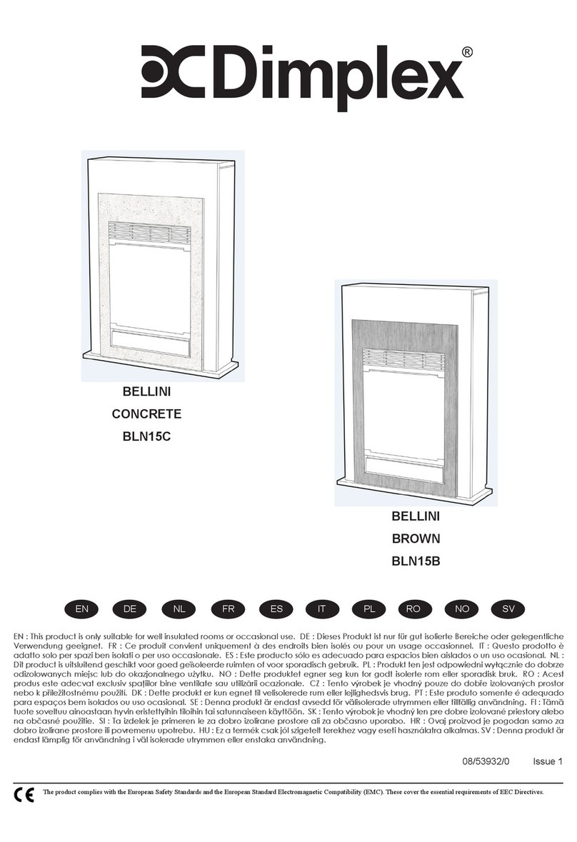 Dimplex BELLINI CONCRETE BLN15C User manual