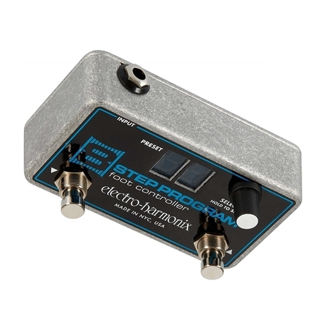 Electro-Harmonix 8-STEP PROGRAM FOOT CONTROLLER quick start guide