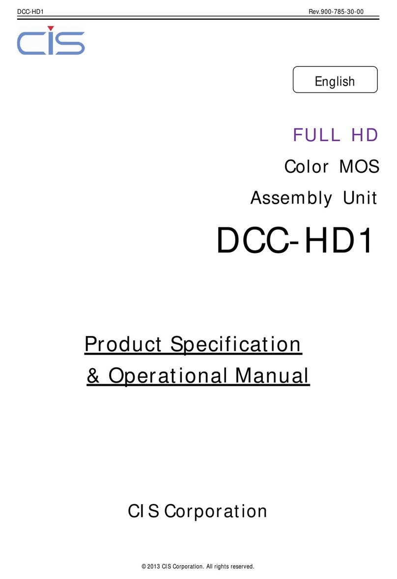 CIS DCC-HD1 Quick start guide