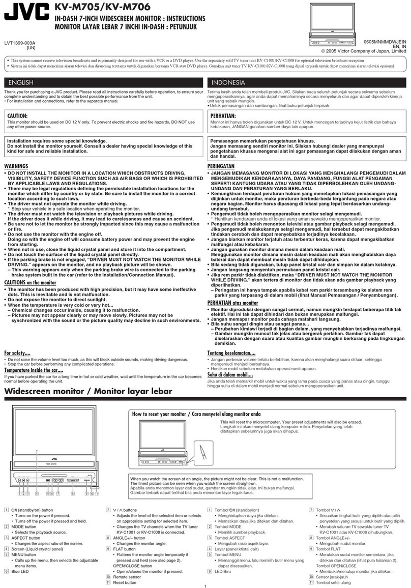 JVC KV-M705 User manual