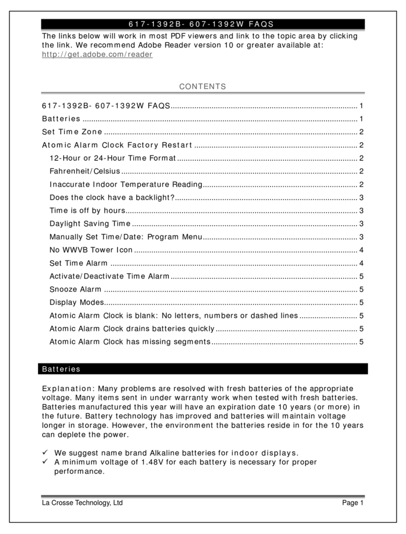 La Crosse Technology 617-1392B Faqs