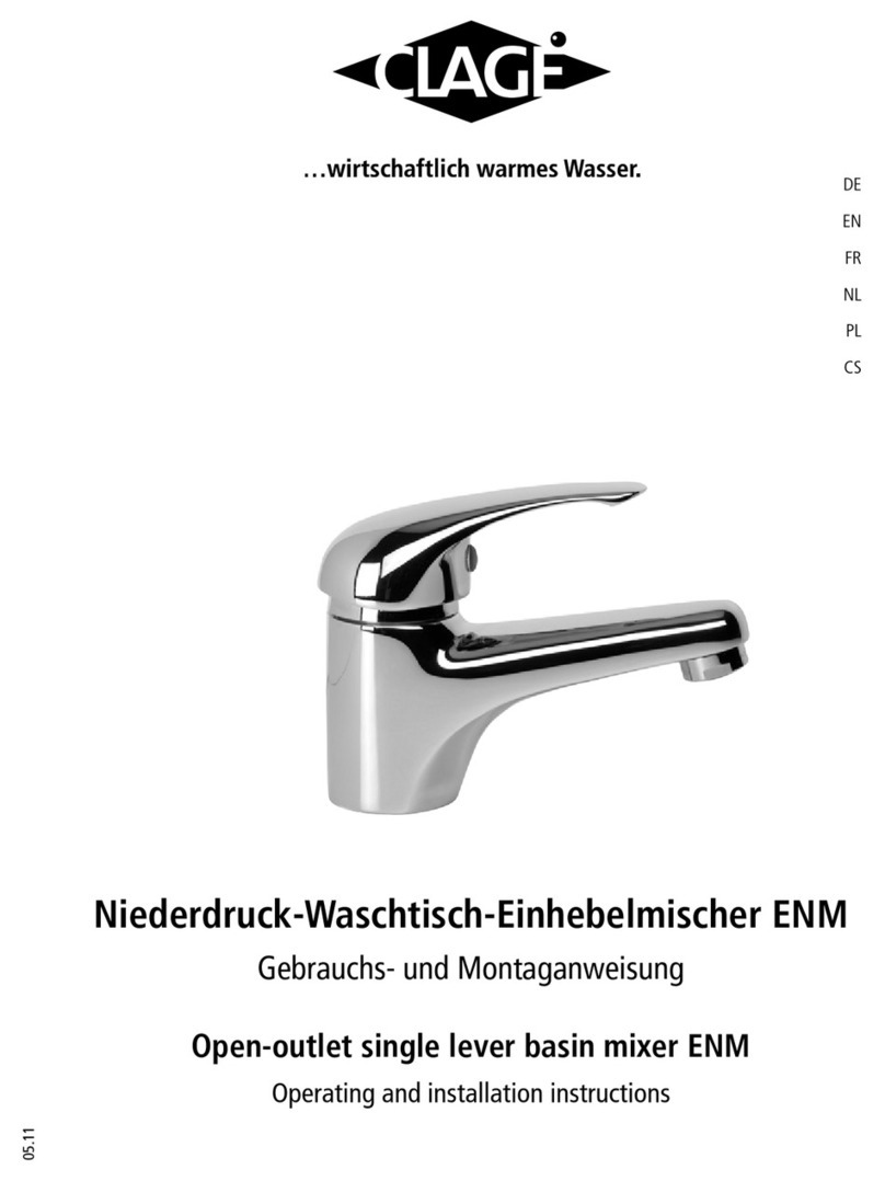 clage ENM Operating and installation instructions