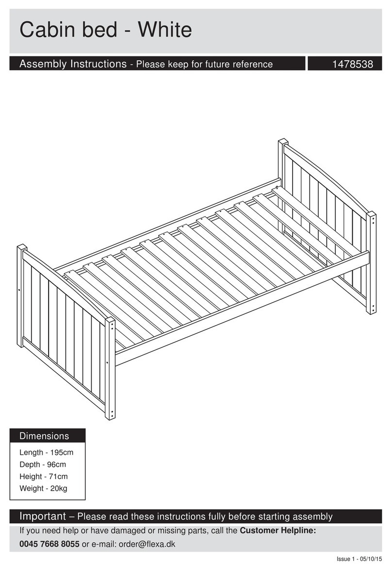 Flexa Cabin bed 1478538 User manual