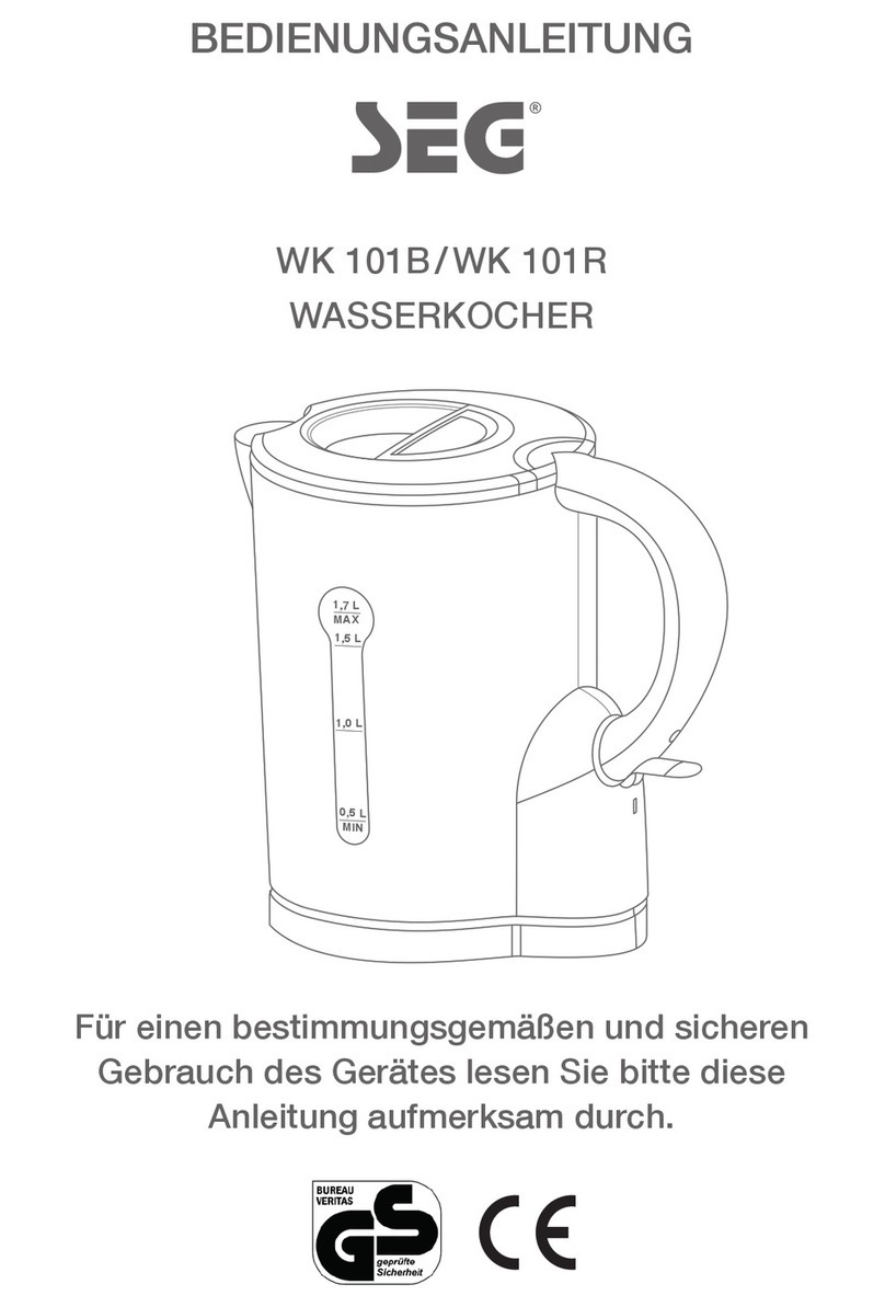 Seg WK 101B instruction manual
