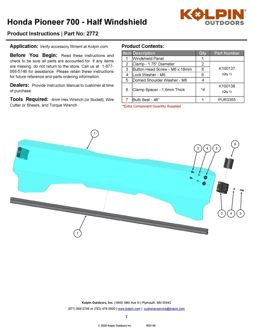 Kolpin Outdoors 2772 Product instructions