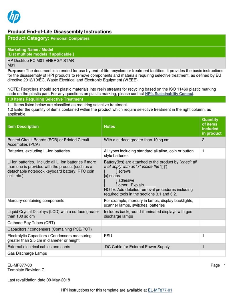 HP End-of-Life Installation instructions