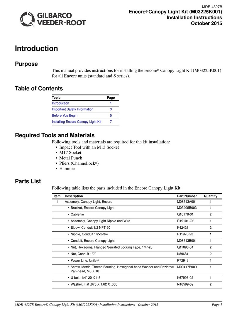 Gilbarco Encore installation instructions