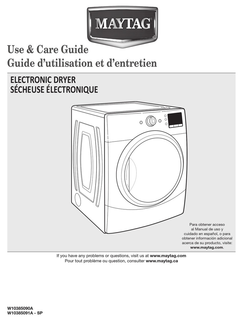Maytag MEDE201Y User manual