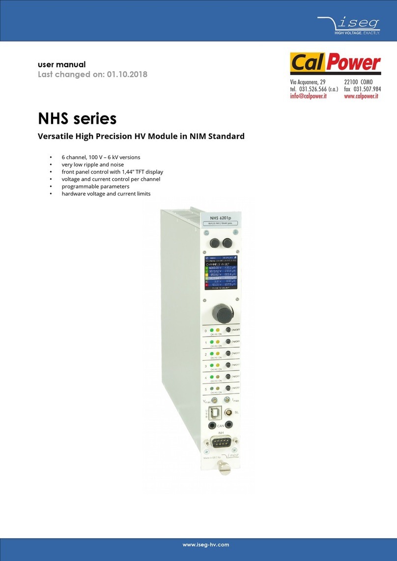 iseg NHS Series user manual