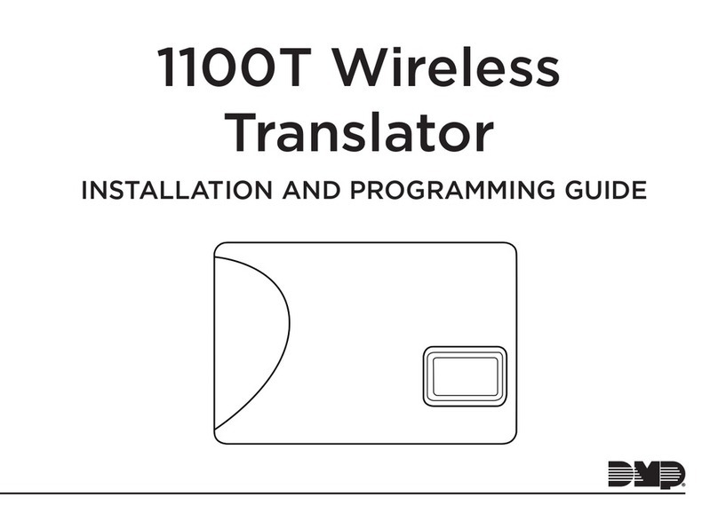 DMP Electronics 1100T Installation and programming guide DMP Electronics 1100T Installation and programming guide