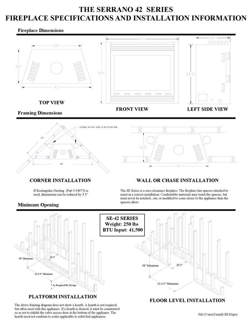 Alpine SERRANO 42 SERIES Installations and specifications