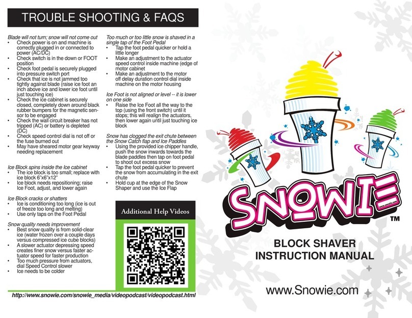 Snowie BLOCK SHAVER instruction manual